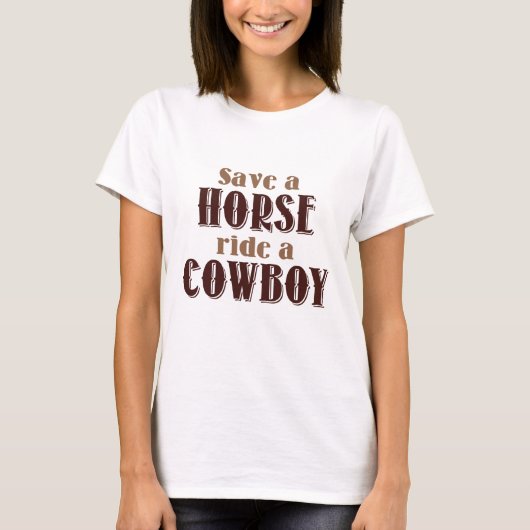 Een paard opslaan t-shirt (Voorkant)