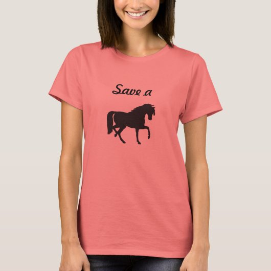 Een paard opslaan... t-shirt (Voorkant)