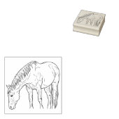Een paard rubberstempel (Gestempeld)