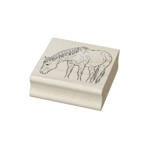 Een paard rubberstempel