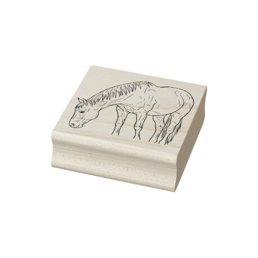 Een paard rubberstempel (Stempel)