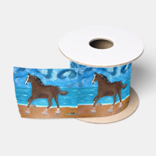 Een paard satijnen lint