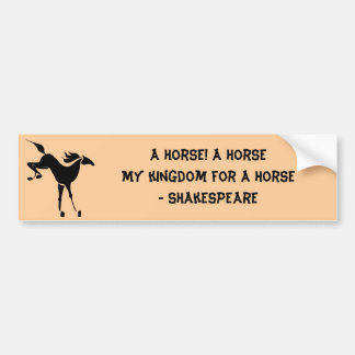 Een paard - Shakespeare Bumpersticker