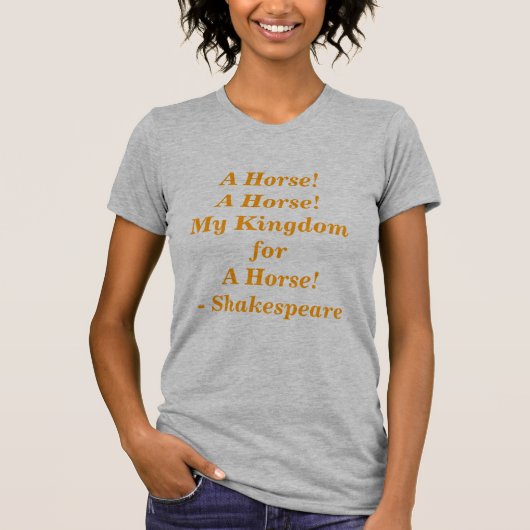 Een paard! t-shirt (Voorkant)