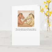 Een Paard vakantie kaart (Gele Bloem)