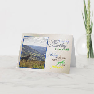 Een paard verjaardagskaart van ons allemaal kaart