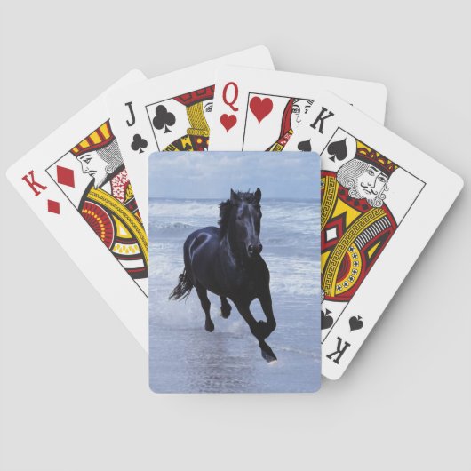 Een paard vrij en vrij pokerkaarten (Achterkant)