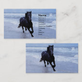 Een paard vrij en vrij visitekaartje (Voorkant / Achterkant)