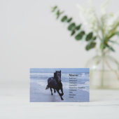 Een paard vrij en vrij visitekaartje (Staand voorkant)