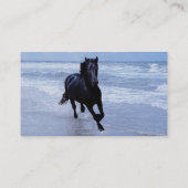 Een paard vrij en vrij visitekaartje (Achterkant)