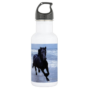 Een paard vrij en vrij waterfles 