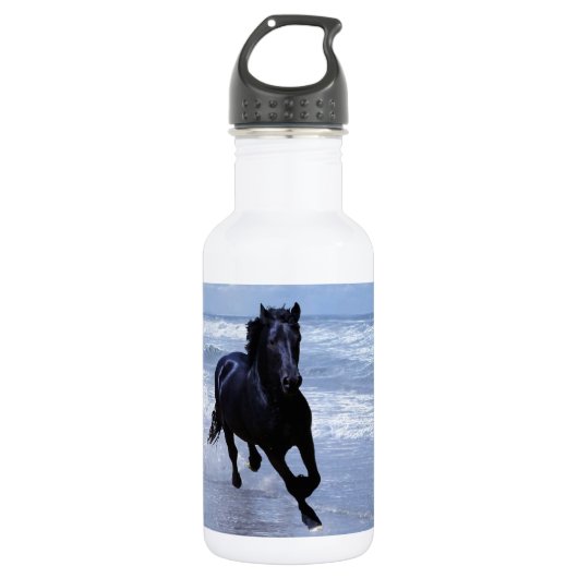 Een paard vrij en vrij waterfles  (Voorkant)