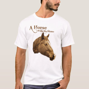 Een paard zonder naam Brown Pencil Western T-shirt