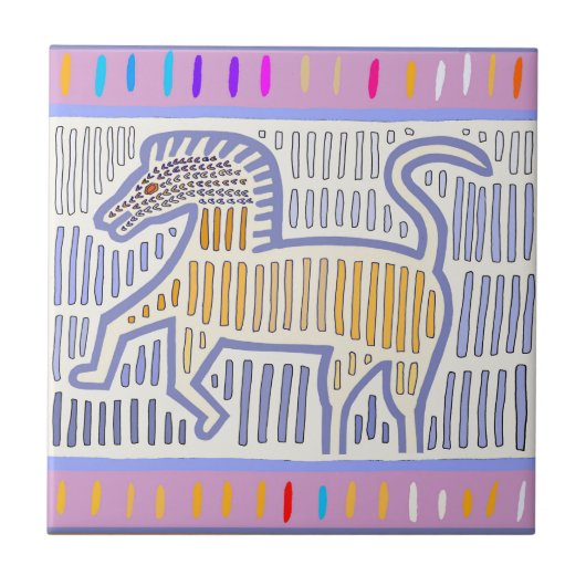 Een paard zonder naam tegeltje (Voorkant)