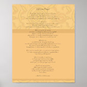 Een paardengebed - afdrukken poster (Voorkant)