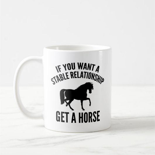 Een paardenkoffie Mok (Links)