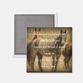 Een paardenmens magneet (Voorkant / Achterkant)