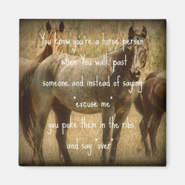 Een paardenmens magneet