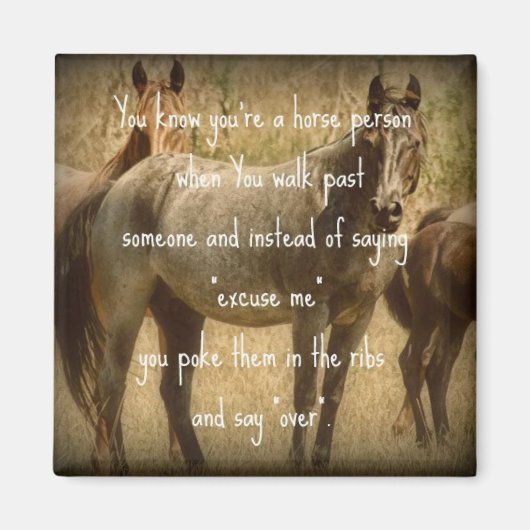 Een paardenmens magneet (Voorkant)