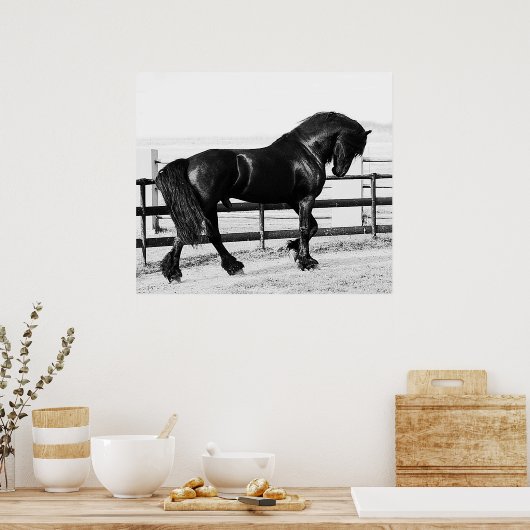 Een paardennederigheid poster (Keuken)