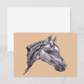 Een paardenschoonheid bedankkaart (Voorkant / Achterkant)