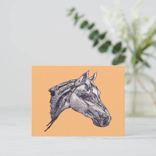 Een paardenschoonheid briefkaart (Staand voorkant)