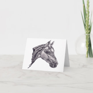 Een paardenschoonheid kaart
