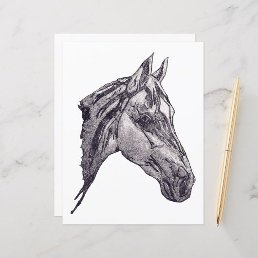 Een paardenschoonheidspapier (Voorkant / Achterkant in situ)