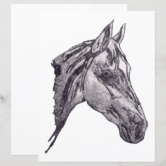 Een paardenschoonheidspapier (Voorkant / Achterkant)