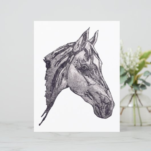 Een paardenschoonheidspapier (Staand voorkant)