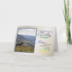 Een paardenverjaardagskaart voor neef. kaart