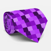 Een paars beeldscherm stropdas (Opgerold)