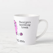 Eén paars, één schattig gepersonaliseerd schaap latte mok (Rechts)