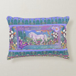 Een paars paradijs accent kussen