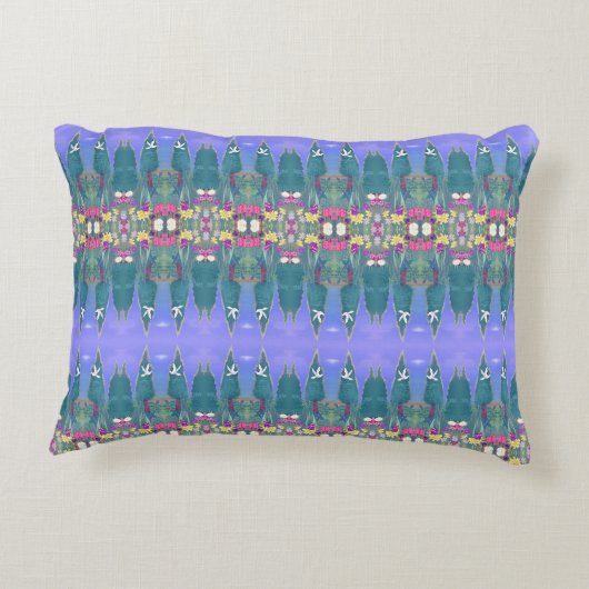 Een paars paradijs accent kussen (Achterkant)