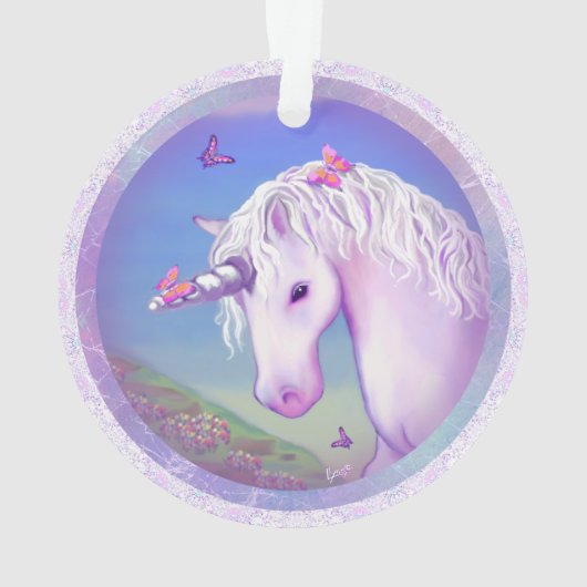 Een paars paradijs Acrylornament Ornament (achterkant)