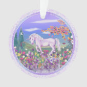 Een paars paradijs Acrylornament Ornament (voorkant)