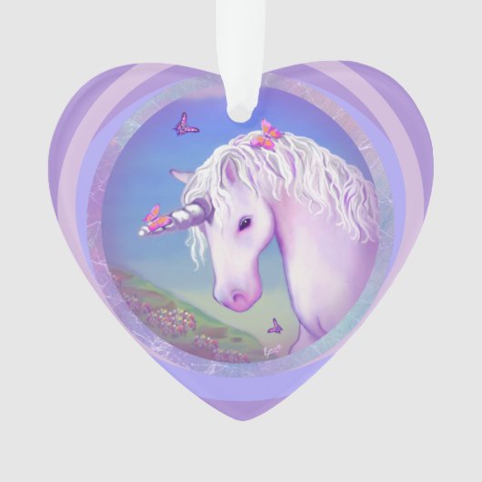 Een paars paradijs Acrylornament Ornament (voorkant)