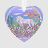 Een paars paradijs Acrylornament Ornament (achterkant)