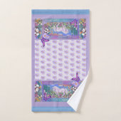 Een paars paradijs bad handdoek (Handdoek)