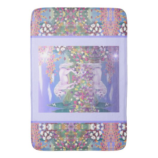 Een paars paradijs Bath Mat (Voorkant Verticaal)