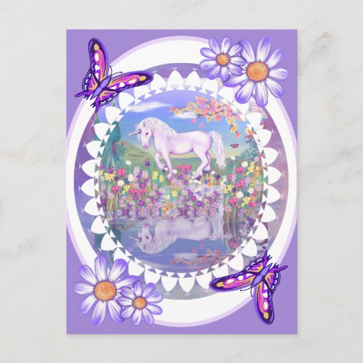 Een Paars paradijs Briefkaart (Voorkant)