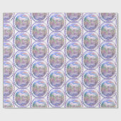 Een paars paradijs cadeaupapier (Vlak)