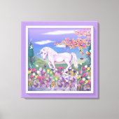 Een paars paradijs canvas afdruk (Voorkant)