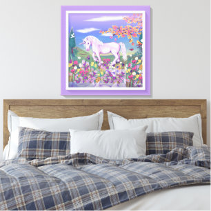 Een paars paradijs canvas afdruk