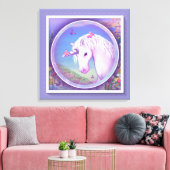 Een paars paradijs canvas afdruk (Insitu (Woonkamer))