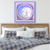 Een paars paradijs canvas afdruk (Insitu (Slaapkamer))