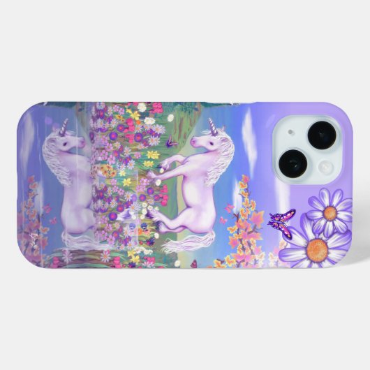 Een paars paradijs Case-Mate iPhone case (Achterkant (horizontaal))