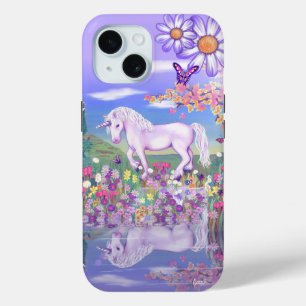 Een paars paradijs iPhone 15 case
