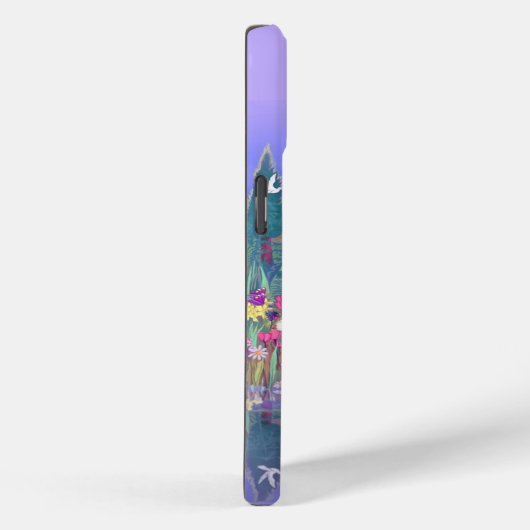 Een paars paradijs Case-Mate iPhone case (Achterkant / Rechts)